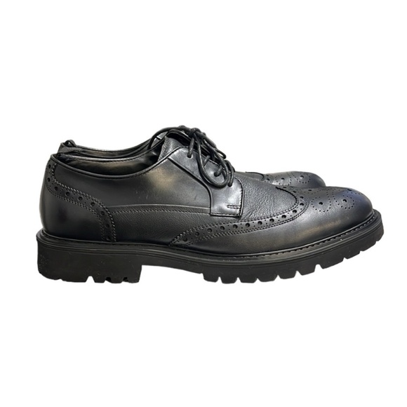 Steve Madden Black Leather Emeri Wingtip Oxfords Size 11.5 main image 7